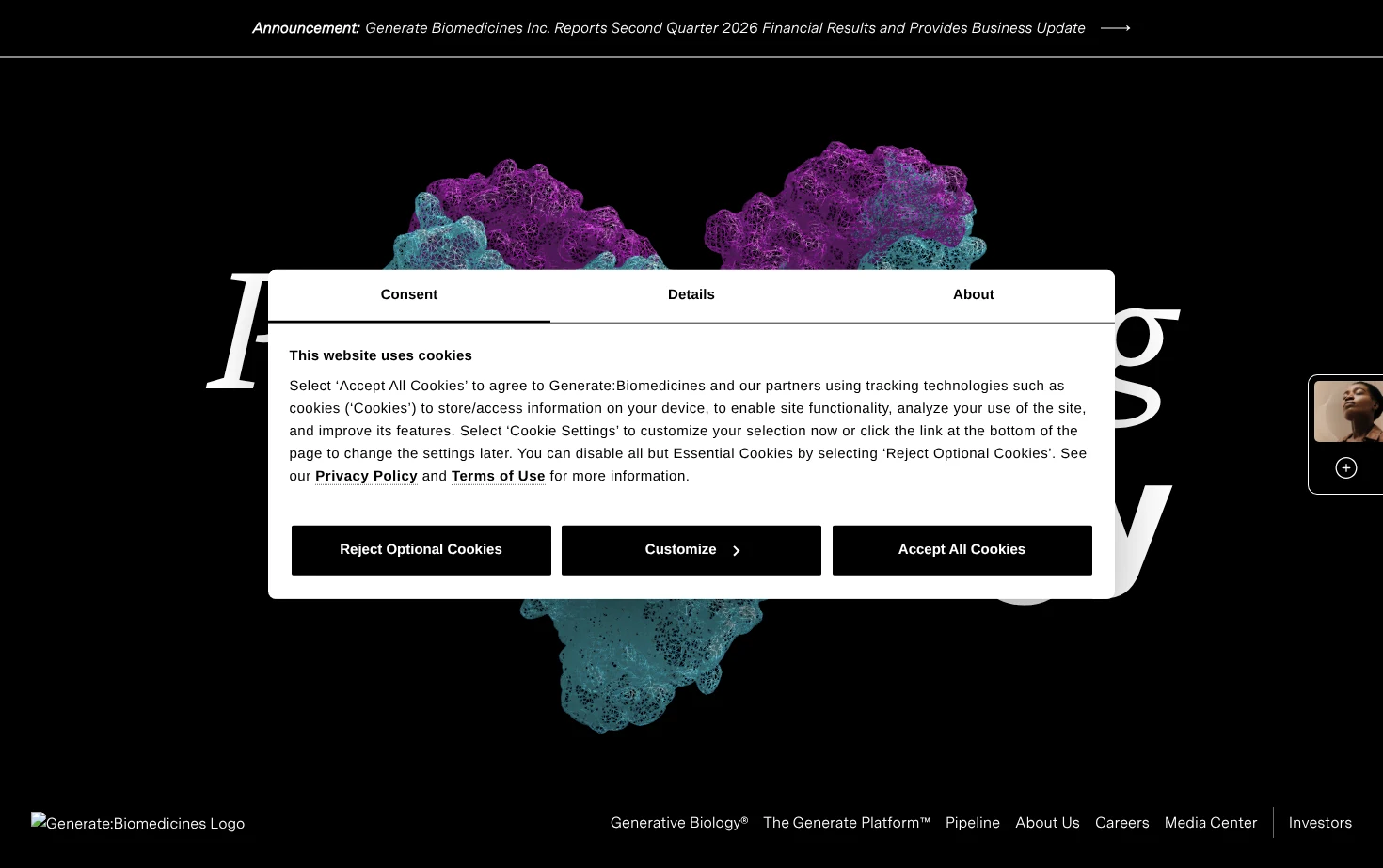Generate:Biomedicines 页面快照